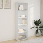 Casa si Gradina - Mobilier - Biblioteci si rafturi - Biblioteci - Biblioteca, alb, 60x30x189 cm, lemn prelucrat - Infinity.ro