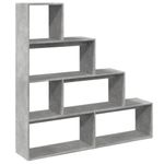 Casa si Gradina - Mobilier - Biblioteci si rafturi - Biblioteci - Biblioteca/separator camera gri beton 143,5x29x143,5 cm lemn - Infinity.ro