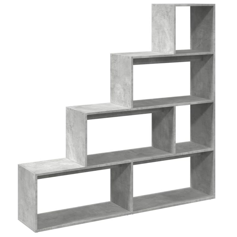 Casa si Gradina - Mobilier - Biblioteci si rafturi - Biblioteci - Biblioteca/separator camera gri beton 143,5x29x143,5 cm lemn - Infinity.ro