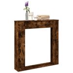 Casa si Gradina - Termice - Sobe, Seminee si accesorii - Accesorii seminee si sobe - Masca de semineu, stejar fumuriu 100x20x100 cm, lemn prelucrat - Infinity.ro