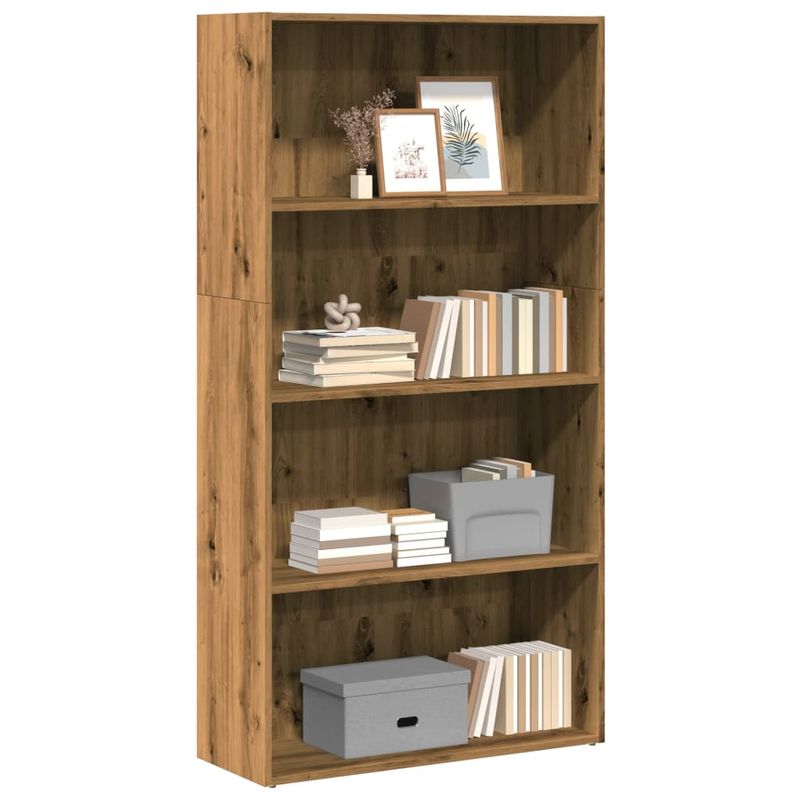 Casa si Gradina - Mobilier - Biblioteci si rafturi - Biblioteci - Biblioteca, stejar artizanal, 80x30x152 cm, lemn prelucrat - Infinity.ro