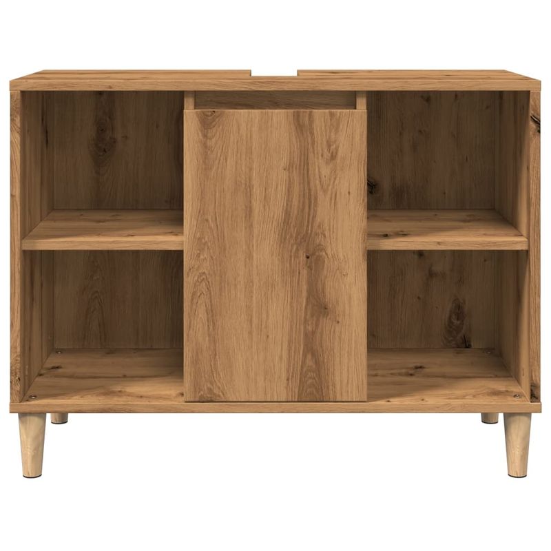 Casa si Gradina - Mobilier - Mobilier baie - Corpuri baie - Dulap pentru baie stejar artizanal, 80x33x60 cm, lemn prelucrat - Infinity.ro
