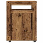Casa si Gradina - Mobilier - Dulapuri si sifoniere - Dulapuri - Dulap de baie ingust cu roti, lemn vechi, lemn prelucrat - Infinity.ro