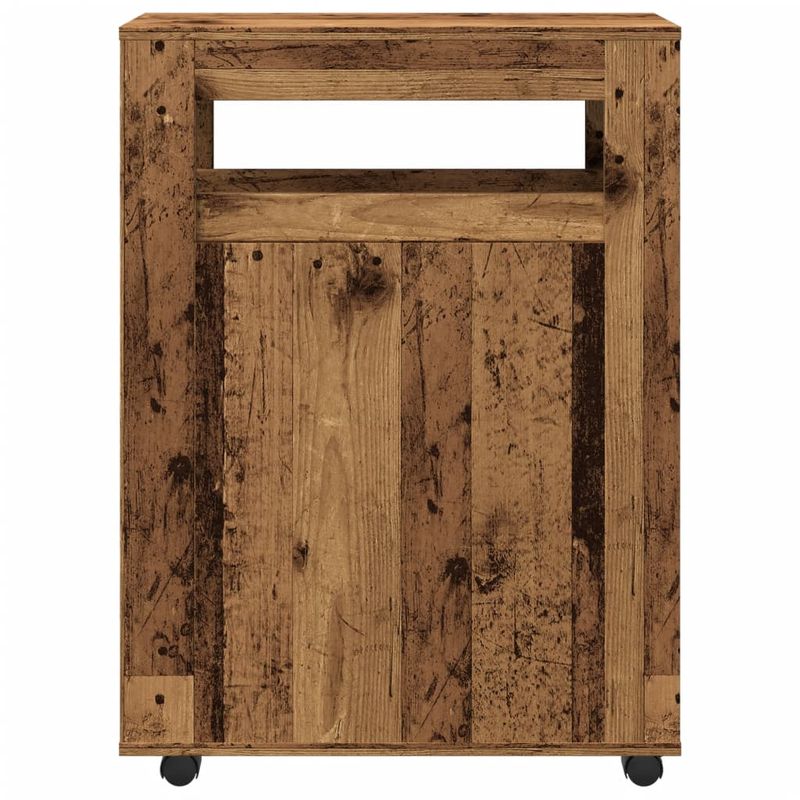 Casa si Gradina - Mobilier - Dulapuri si sifoniere - Dulapuri - Dulap de baie ingust cu roti, lemn vechi, lemn prelucrat - Infinity.ro