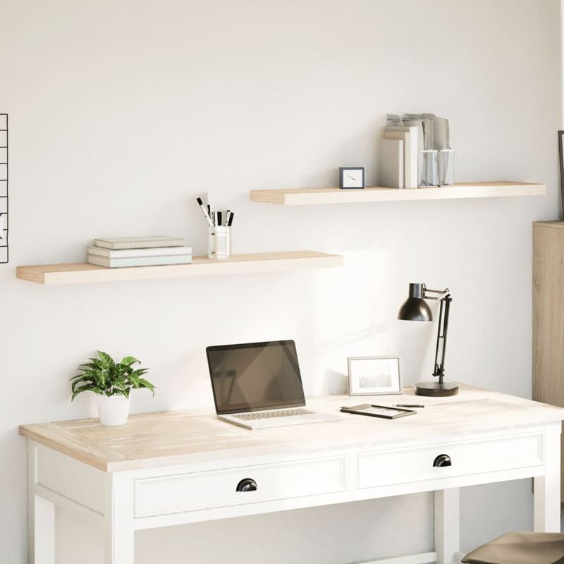 Casa si Gradina - Mobilier - Biblioteci si rafturi - Rafturi - Rafturi plutitoare, 2 buc., 110x23,5x4 cm, lemn prelucrat - Infinity.ro