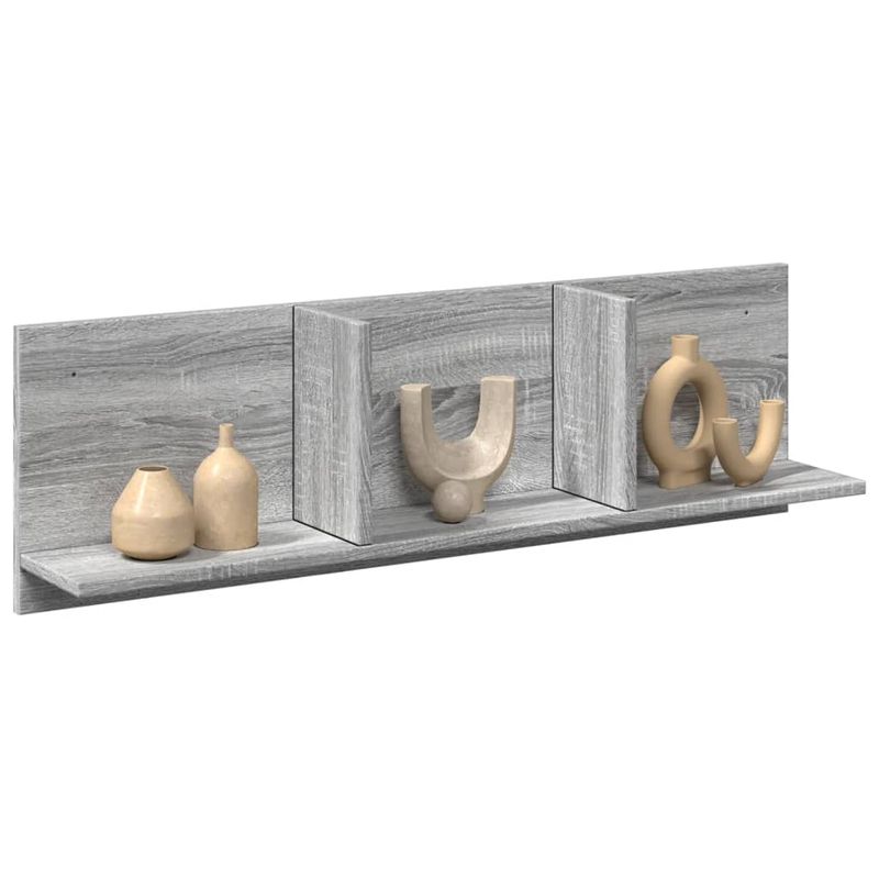Casa si Gradina - Mobilier - Biblioteci si rafturi - Rafturi - Dulap de perete, gri sonoma, 100x16,5x30 cm, lemn prelucrat - Infinity.ro