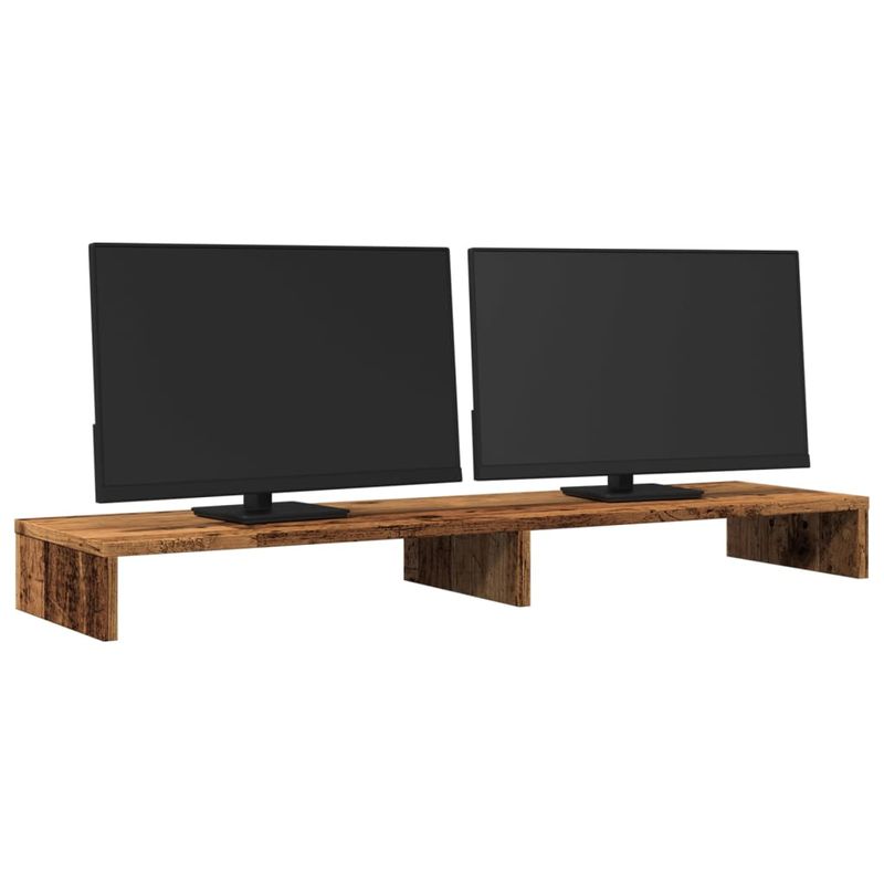 PC, gaming si accesorii - Desktop PC & monitoare - Accesorii monitoare - Suport monitor, lemn vechi, 100x27x10 cm, lemn prelucrat - Infinity.ro