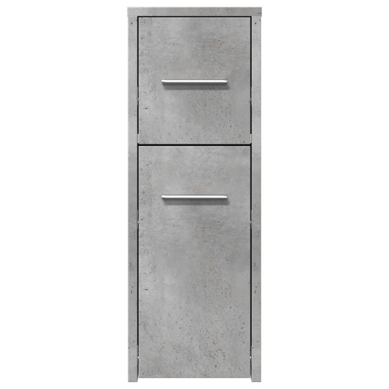 Casa si Gradina - Mobilier - Dulapuri si sifoniere - Dulapuri - Dulap de baie ingust cu roti, gri beton, lemn prelucrat - Infinity.ro