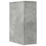 Casa si Gradina - Mobilier - Dulapuri si sifoniere - Dulapuri - Dulap de baie ingust cu roti, gri beton, lemn prelucrat - Infinity.ro