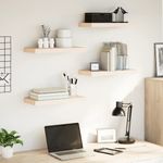 Casa si Gradina - Mobilier - Biblioteci si rafturi - Rafturi - Rafturi plutitoare, 4 buc., 50x23,5x4 cm, lemn prelucrat - Infinity.ro