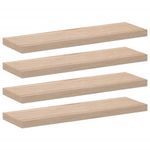 Casa si Gradina - Mobilier - Biblioteci si rafturi - Rafturi - Rafturi plutitoare, 4 buc., 80x23,5x4 cm, lemn prelucrat - Infinity.ro
