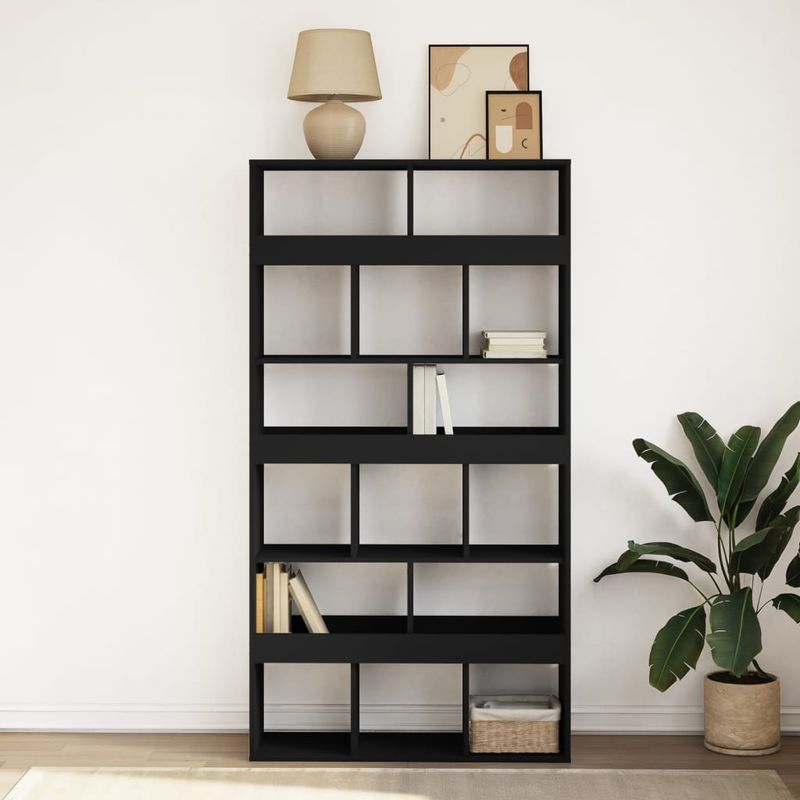 Casa si Gradina - Mobilier - Biblioteci si rafturi - Biblioteci - Biblioteca, negru, 100x33x187,5 cm, lemn prelucrat - Infinity.ro