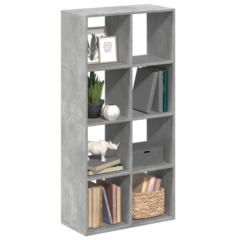 Casa si Gradina - Mobilier - Biblioteci si rafturi - Biblioteci - Biblioteca/separator camera gri beton 69,5x29x137,5 cm lemn - Infinity.ro