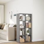 Casa si Gradina - Mobilier - Biblioteci si rafturi - Biblioteci - Biblioteca/separator camera gri beton 69,5x29x137,5 cm lemn - Infinity.ro