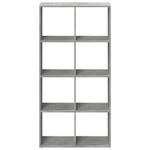 Casa si Gradina - Mobilier - Biblioteci si rafturi - Biblioteci - Biblioteca/separator camera gri beton 69,5x29x137,5 cm lemn - Infinity.ro