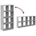 Casa si Gradina - Mobilier - Biblioteci si rafturi - Biblioteci - Biblioteca/separator camera gri beton 69,5x29x137,5 cm lemn - Infinity.ro