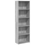 Casa si Gradina - Mobilier - Biblioteci si rafturi - Biblioteci - Biblioteca, gri sonoma, 60x30x189 cm, lemn prelucrat - Infinity.ro