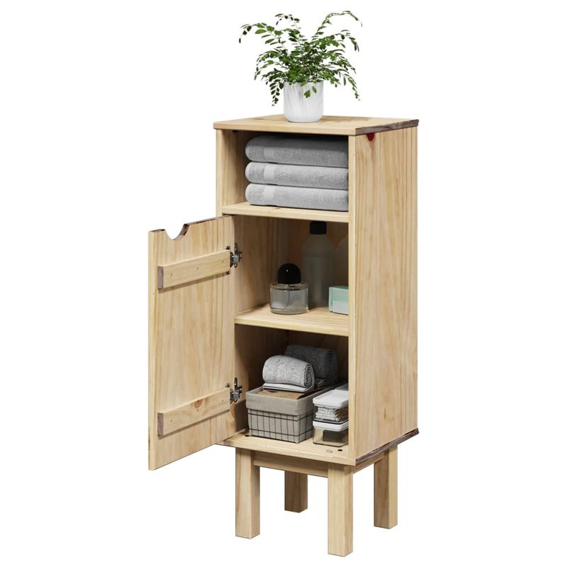 Casa si Gradina - Mobilier - Mobilier baie - Comode baie - Dulap de baie "OTTA", 35x30x90 cm, lemn masiv de pin - Infinity.ro