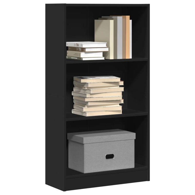Casa si Gradina - Mobilier - Biblioteci si rafturi - Biblioteci - Biblioteca, negru, 60x24x109 cm, lemn prelucrat - Infinity.ro