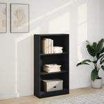 Casa si Gradina - Mobilier - Biblioteci si rafturi - Biblioteci - Biblioteca, negru, 60x24x109 cm, lemn prelucrat - Infinity.ro