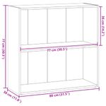 Casa si Gradina - Mobilier - Biblioteci si rafturi - Biblioteci - Biblioteca, lemn vechi, 80x30x77 cm, lemn prelucrat - Infinity.ro