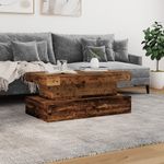 Casa si Gradina - Mobilier - Mese si birouri - Masute de cafea - Masuta de cafea cu lumini LED, lemn vechi, 90x50x40 cm - Infinity.ro