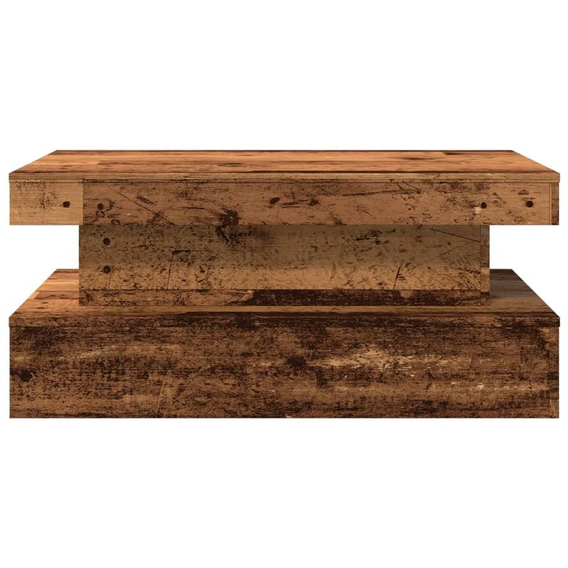 Casa si Gradina - Mobilier - Mese si birouri - Masute de cafea - Masuta de cafea cu lumini LED, lemn vechi, 90x50x40 cm - Infinity.ro