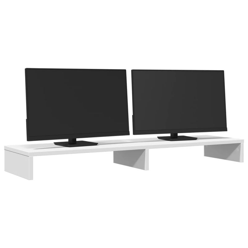 PC, gaming si accesorii - Desktop PC & monitoare - Accesorii monitoare - Suport monitor, alb, 100x27x10 cm, lemn prelucrat - Infinity.ro