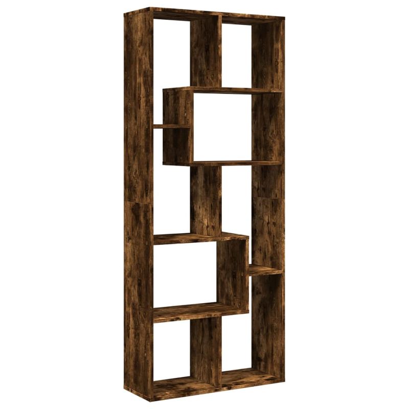 Casa si Gradina - Mobilier - Biblioteci si rafturi - Biblioteci - Biblioteca/separator camera stejar fumuriu 67x25x161,5 cm lemn - Infinity.ro