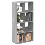 Casa si Gradina - Mobilier - Biblioteci si rafturi - Biblioteci - Biblioteca/separator camera gri sonoma 69,5x29x137,5 cm lemn - Infinity.ro