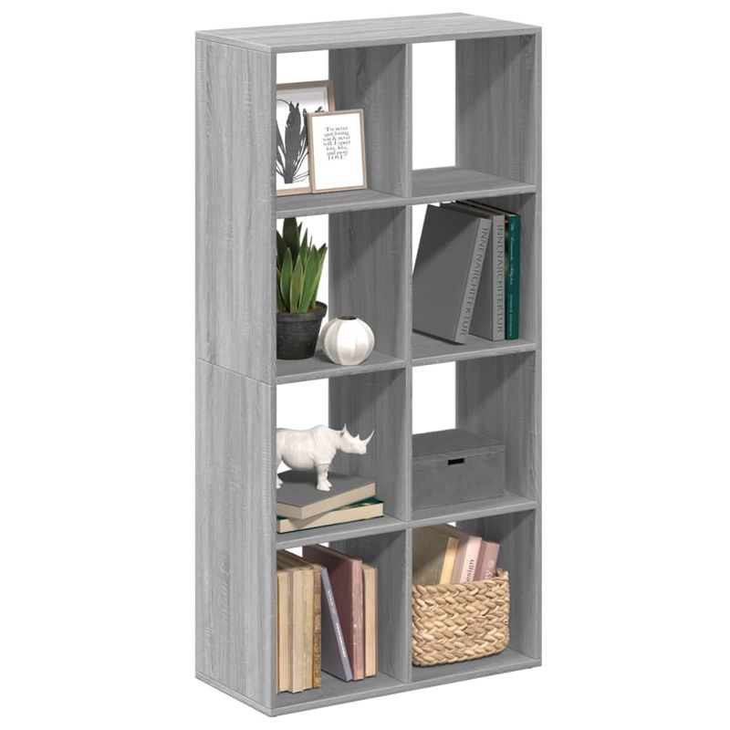 Casa si Gradina - Mobilier - Biblioteci si rafturi - Biblioteci - Biblioteca/separator camera gri sonoma 69,5x29x137,5 cm lemn - Infinity.ro