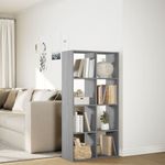 Casa si Gradina - Mobilier - Biblioteci si rafturi - Biblioteci - Biblioteca/separator camera gri sonoma 69,5x29x137,5 cm lemn - Infinity.ro