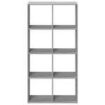 Casa si Gradina - Mobilier - Biblioteci si rafturi - Biblioteci - Biblioteca/separator camera gri sonoma 69,5x29x137,5 cm lemn - Infinity.ro