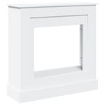 Casa si Gradina - Termice - Sobe, Seminee si accesorii - Accesorii seminee si sobe - Masca de semineu, alb, 90x30x90 cm, lemn prelucrat - Infinity.ro