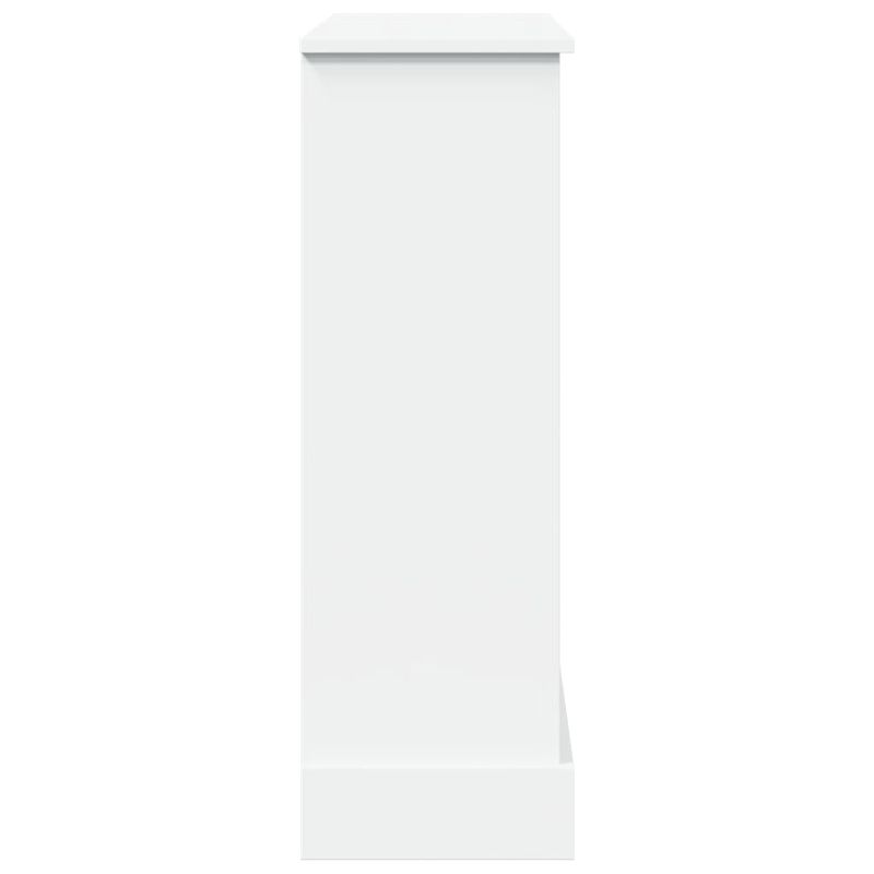 Casa si Gradina - Termice - Sobe, Seminee si accesorii - Accesorii seminee si sobe - Masca de semineu, alb, 90x30x90 cm, lemn prelucrat - Infinity.ro