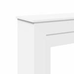 Casa si Gradina - Termice - Sobe, Seminee si accesorii - Accesorii seminee si sobe - Masca de semineu, alb, 90x30x90 cm, lemn prelucrat - Infinity.ro