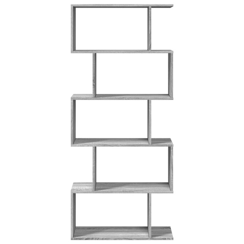 Casa si Gradina - Mobilier - Biblioteci si rafturi - Biblioteci - Biblioteca/separator 5 niveluri sonoma gri 70x24x161 cm lemn - Infinity.ro