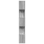 Casa si Gradina - Mobilier - Biblioteci si rafturi - Biblioteci - Biblioteca/separator 5 niveluri sonoma gri 70x24x161 cm lemn - Infinity.ro