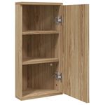 Casa si Gradina - Mobilier - Mobilier baie - Corpuri baie - Dulap de colt cu oglinda pentru baie, stejar, 30x24x60 cm - Infinity.ro