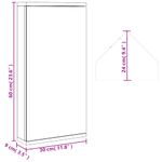 Casa si Gradina - Mobilier - Mobilier baie - Corpuri baie - Dulap de colt cu oglinda pentru baie, stejar, 30x24x60 cm - Infinity.ro