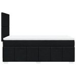 Casa si Gradina - Mobilier - Paturi si accesorii - Paturi - Pat box spring cu saltea, negru, 100x200 cm, textil - Infinity.ro