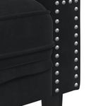 Casa si Gradina - Mobilier - Seturi de mobilier - Seturi living - Set canapele Chesterfield cu perne rulou 3 piese negru catifea - Infinity.ro