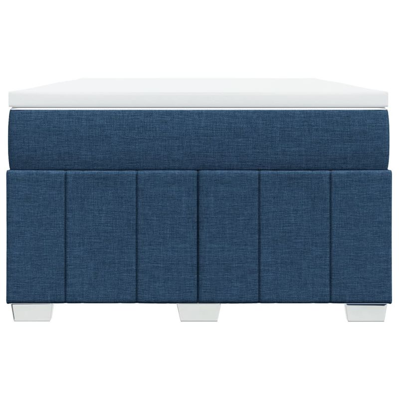 Casa si Gradina - Mobilier - Paturi si accesorii - Paturi - Pat box spring cu saltea, albastru, 120x190 cm, material textil - Infinity.ro