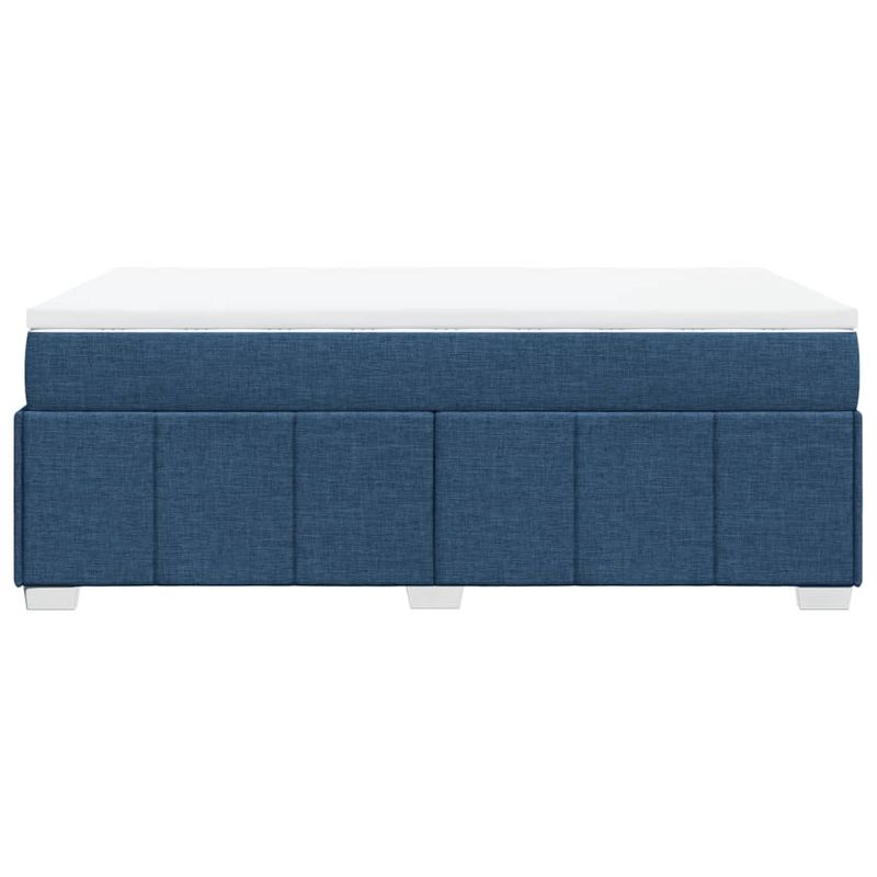 Casa si Gradina - Mobilier - Paturi si accesorii - Paturi - Pat box spring cu saltea, albastru, 120x190 cm, material textil - Infinity.ro