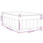 Casa si Gradina - Mobilier - Paturi si accesorii - Paturi - Pat box spring cu saltea, albastru, 120x190 cm, material textil - Infinity.ro