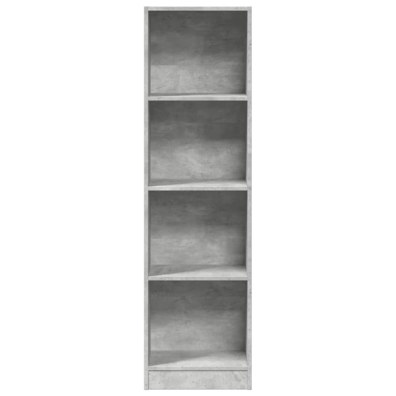 Casa si Gradina - Mobilier - Biblioteci si rafturi - Biblioteci - Biblioteca, gri beton, 40x24x143 cm, lemn prelucrat - Infinity.ro