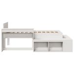 Casa si Gradina - Mobilier - Paturi si accesorii - Paturi - Cadru de pat fara saltea, alb, 75x190 cm, lemn masiv de pin - Infinity.ro