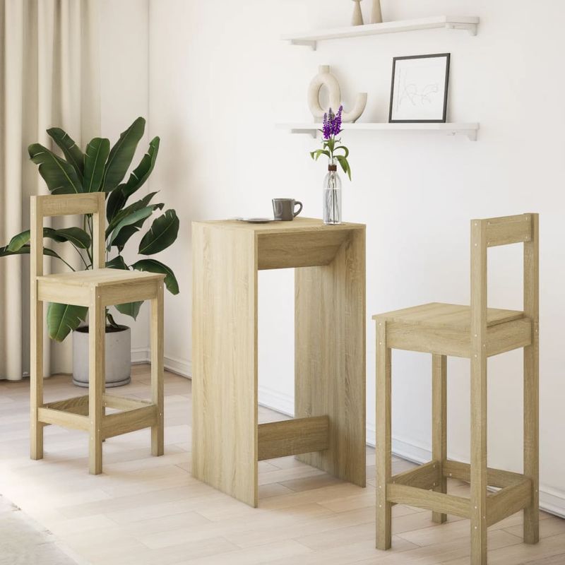 Casa si Gradina - Mobilier - Mese si birouri - Mese bucatarie si dining - Masa bar, stejar sonoma, 51x50x103,5 cm, lemn prelucrat - Infinity.ro