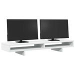 PC, gaming si accesorii - Desktop PC & monitoare - Accesorii monitoare - Suport monitor, alb, 100x27x15 cm, lemn prelucrat - Infinity.ro