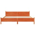 Casa si Gradina - Mobilier - Paturi si accesorii - Paturi - Cadru de pat fara saltea, maro ceruit 200x200 cm lemn masiv pin - Infinity.ro